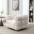Ashyiah 38" Wide Tufted Swivel Chair with Square Arm-83101704