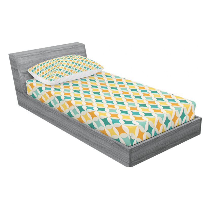 Microfiber Geometric Sheet Set