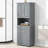 Tall Bathroom Cabinet With Laundry Basket-1638383589