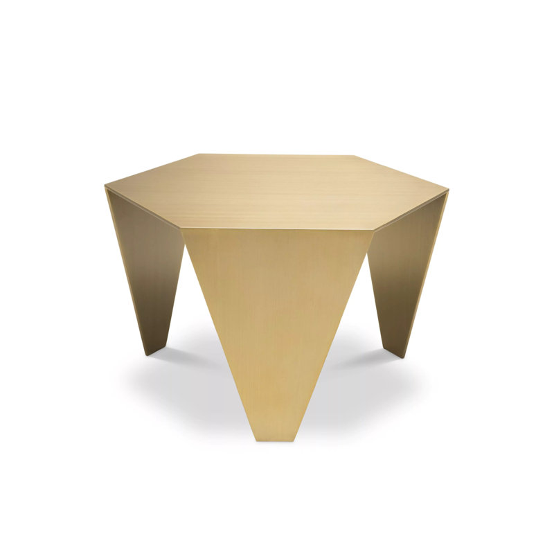 Metro End Table, Gold