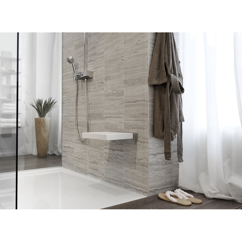Cube Shower Chair, White