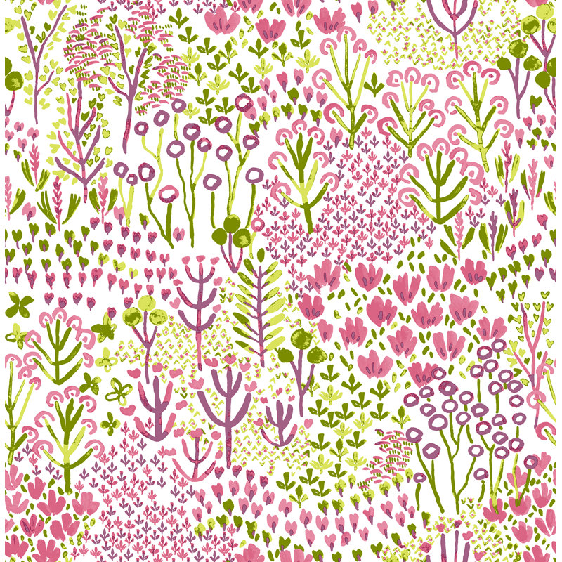 Rouleau de papier peint L 33 pi x l 20,5 po Kayli, Rose