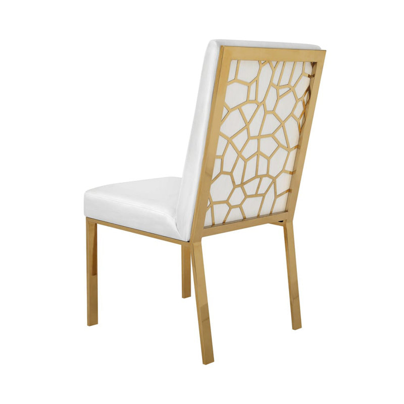 Chaise de salle à manger Roca blanche (ensemble de 6), Blanc