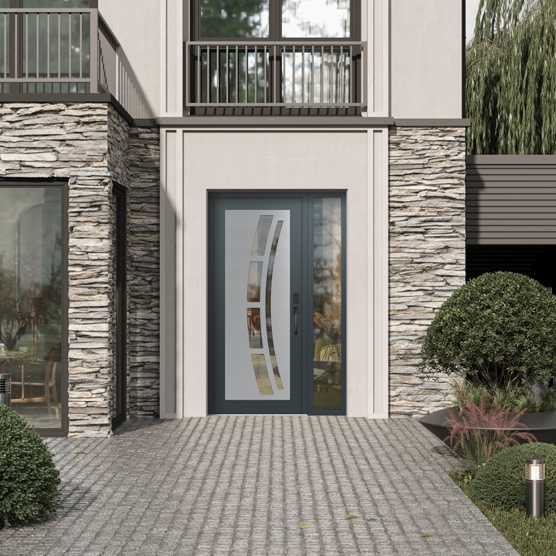 Porte d'entrée C-12 avec panneau avant C12, Gauche, L 51,25 po x H 81,69 po, Clear