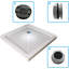 Cabine de douche carrée encadrée avec base 36 "x P 36" x H 72 "-78650749