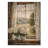 Farmhouse Hydrangeas And Lace Curtains I - Hydrangea Wood Wall Art - On Natural Pine Wood-1306949191