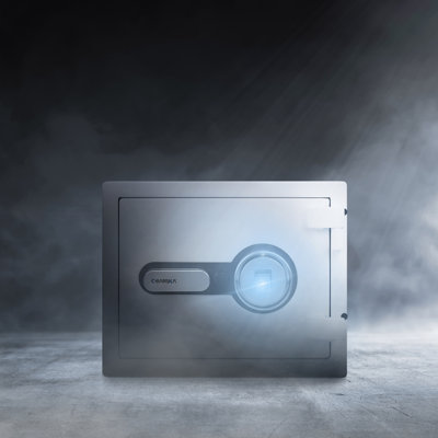 0.75 CUBIC FT BIOMETRIC FIREPROOF SAFE,WHITE