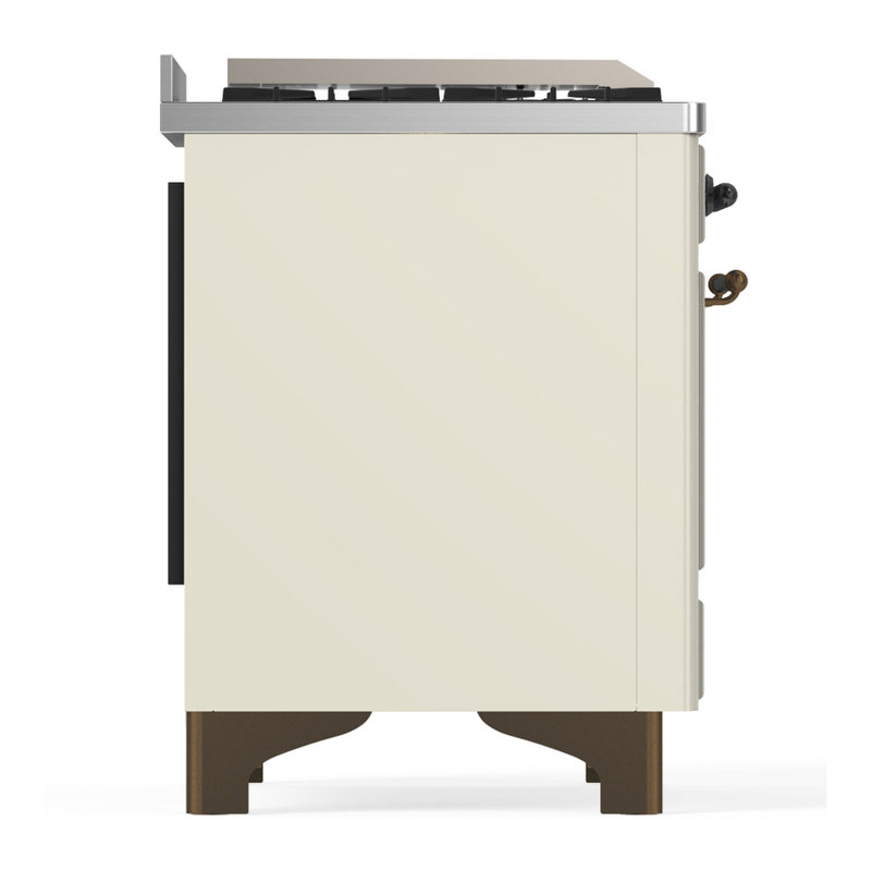 Majestic III Series 40 Inch Dual Fuel Range with 6 Sealed Burners, Griddle, in Mightnight Blue (Natural Gas, Chrome Trim)