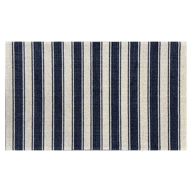 Tapis de sol Cottage Cottage, Bleu; brun clair, L 47 po x L 28 po