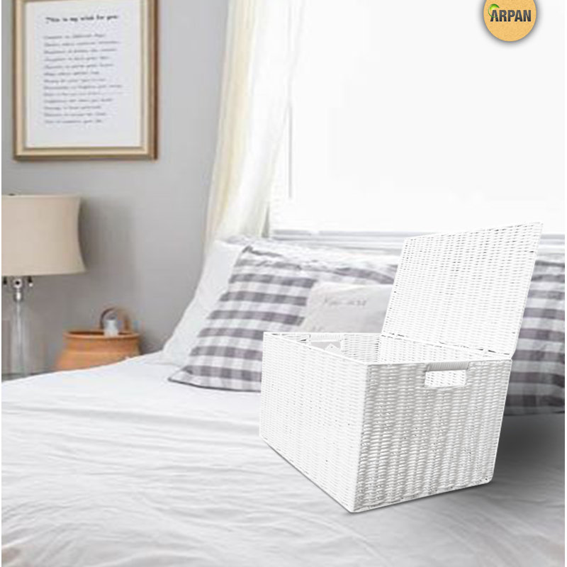 August Grove Decorative Basket, 42cm W x 30cm H x 30cm D