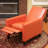 Fax Leather Push Back Chair