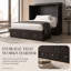 Lit escamotable pleine grandeur avec tiroirs de rangement, ports et prises USB intégrés, conception d'armoire pliante Norvelle-133655622