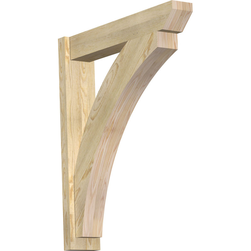 Persienne en bois Thatton, P 30 po x H 36 po, Cèdre rouge occidental l 7 1/2 po (lisse)