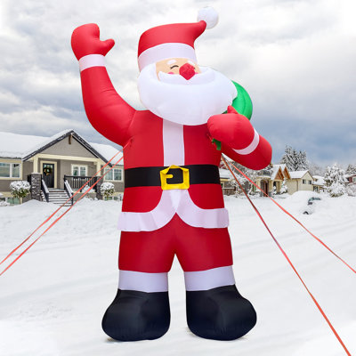 Décorations de Noël de Noël gonflables pour l'extérieur avec lumières DEL intégrées