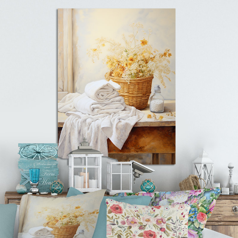 Farmhouse Laundry Tinges 5 - Art mural en métal, H 20 po x l 12 po x P 1 po