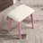 Contemporary Wood Vanity And Stool Set-1181321887