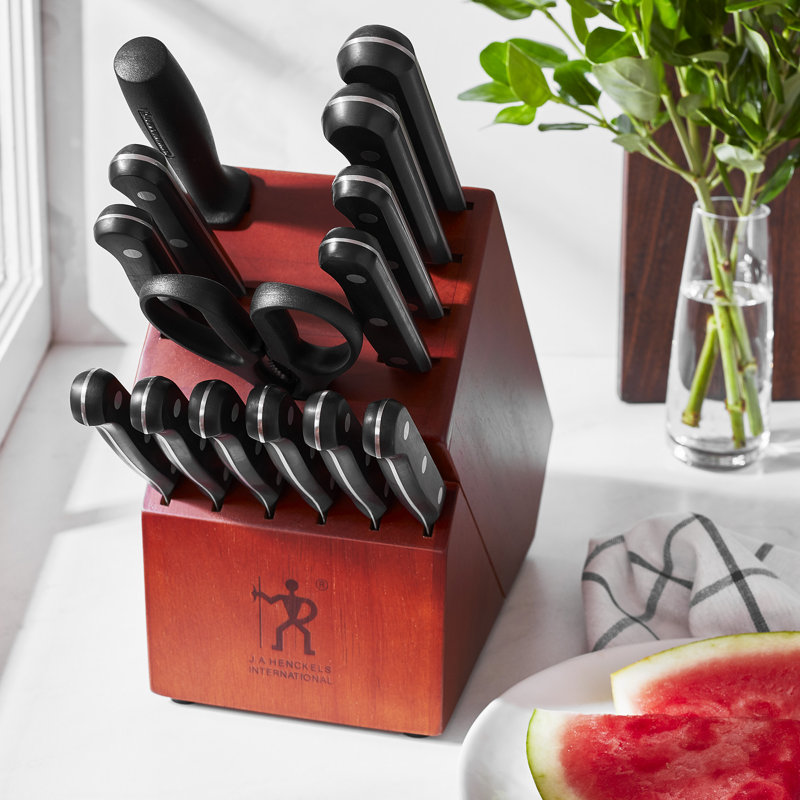 HENCKELS Solution Razor-Sharp 15-Piece Knife Set, German Engineered Informed by 100+ Years of Mastery, Chefs Knife