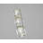 Transitional 3 Light LED Crystal Cylinder Pendant