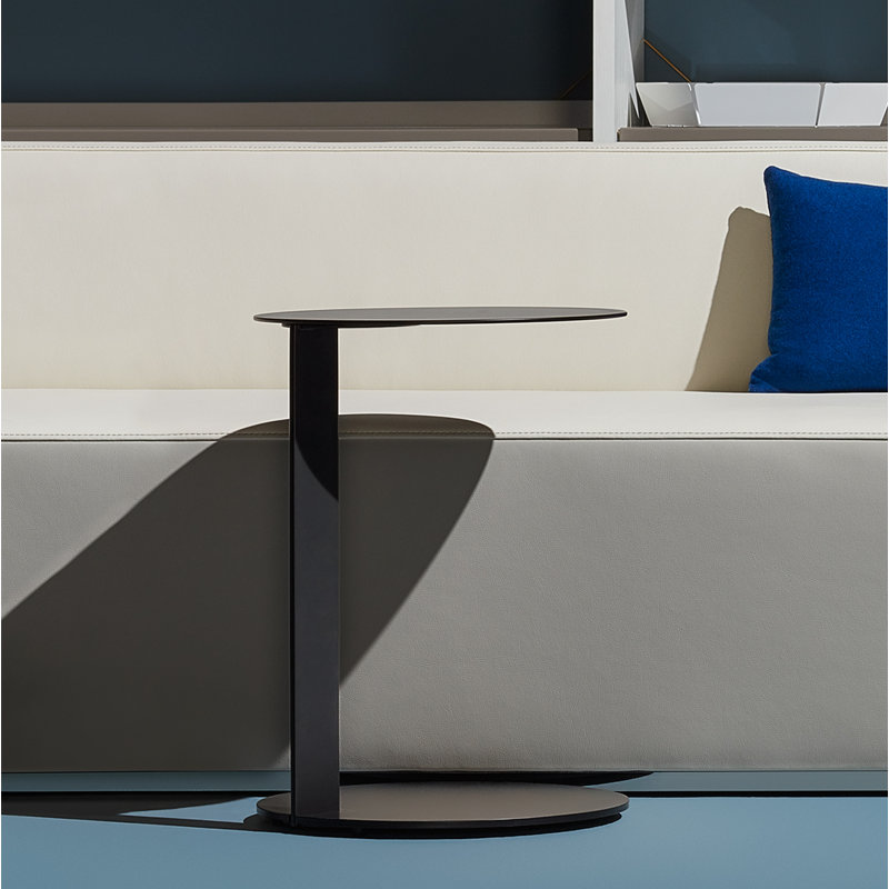 Note End Table, Black, 21.8" H x 16" W x 16" D