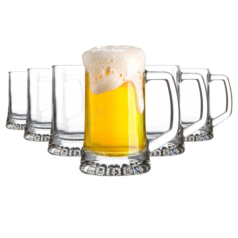 290ml Glass Beer Mug Set, 510ml