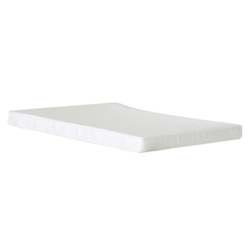 Coussin de siège en teck Java, Blanc