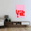 «Sweet Pink Love Ya Bold», impression murale rétro moderne-130643595