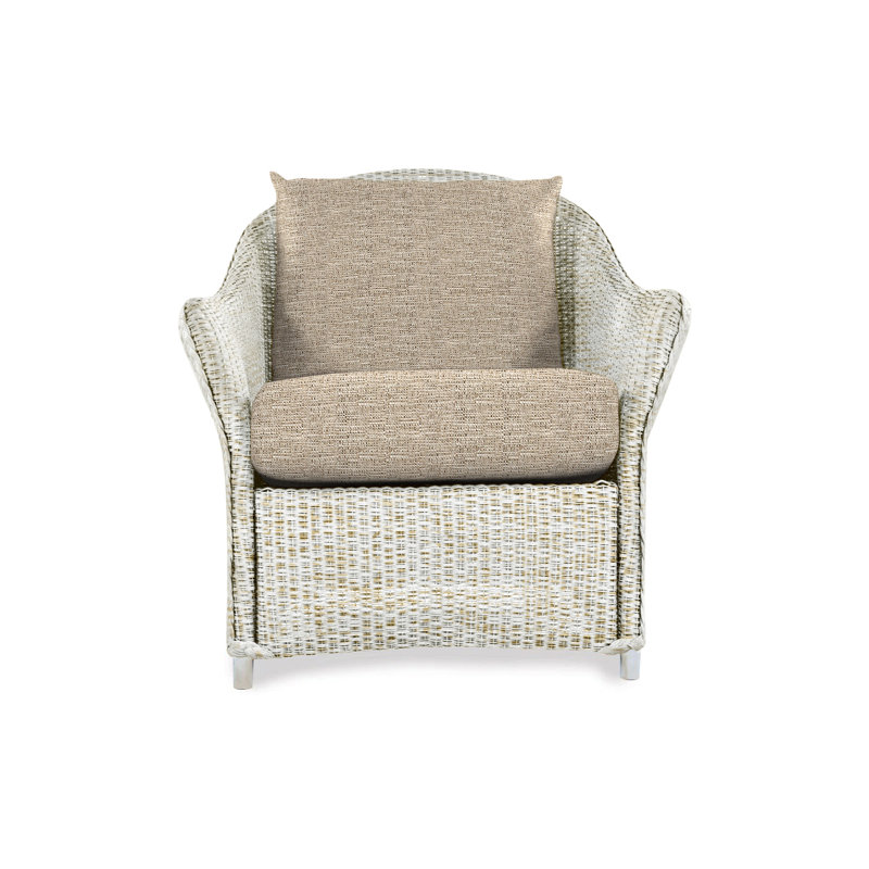 Weekend Retreat Outdoor Lounge Chair, Friendly Flax, Hickory