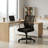 Adjustable Ergonomic Office Desk Chair With Lumbar Support And Rocking Function For Home Office Study Workstation