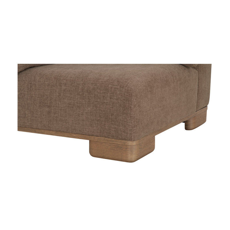 Canapé modulaire June Classic L brun foncé