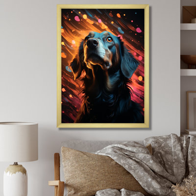 Portrait de Popart Saluki - reproduction sur toile