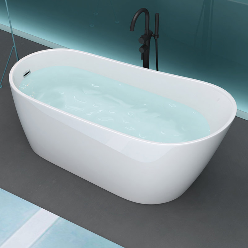 63'' x 31'' Freestanding Soaking Acrylic Bathtub
