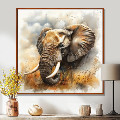 African Elephant Memories II - Décoration murale éléphant