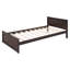 Lit mezzanine avec lit autonome, tablettes, bureau et garde-robe-395285080