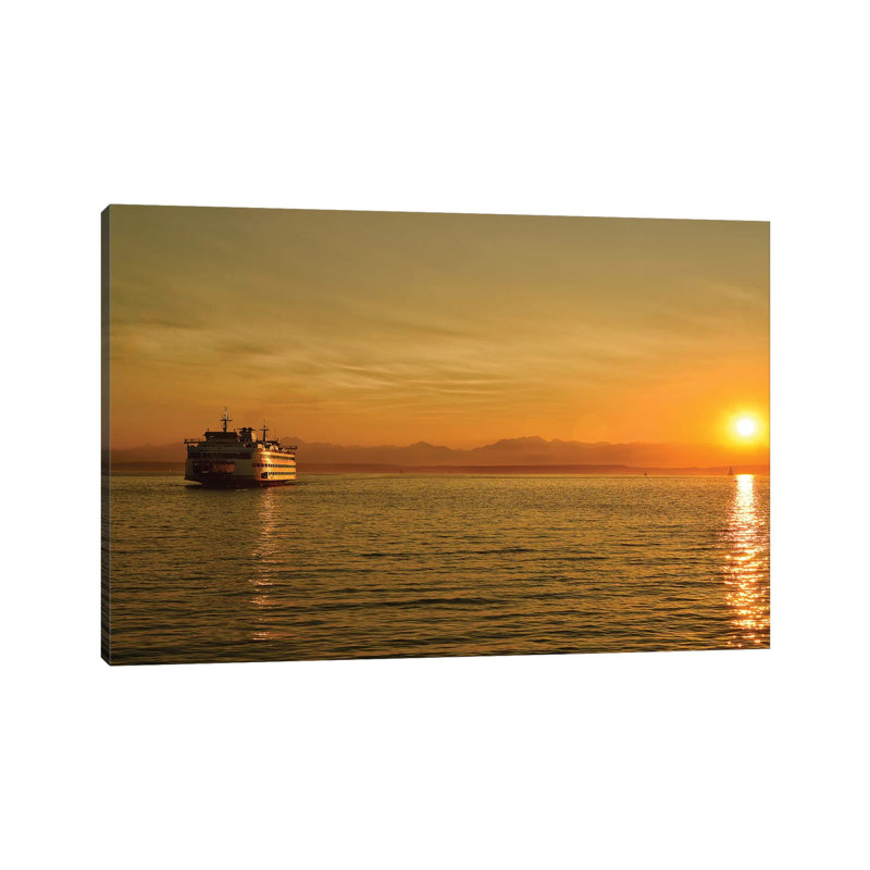 Bainbridge Ferry by MScottPhotography - Wrapped Canvas Print, 20.32cm H x 30.48cm W x 1.91cm D