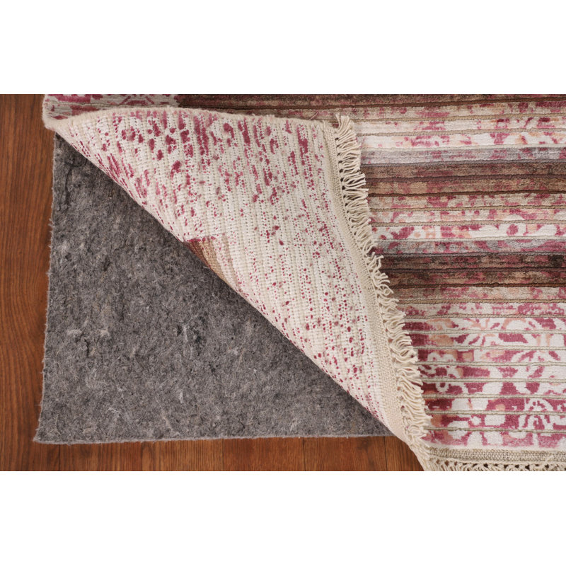 Tapis rayé abstrait moderne 3 x 5