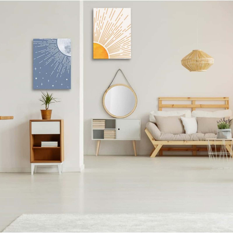 2 Piece Wrapped Canvas Print, 40 cm H x 30 cm W