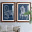 Antique Chair Blueprint I - ensemble de 2 impressions encadrées-2047276466-2047276469-2047017478