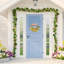 16 Inch Yellow Rose Wreath For Front Door