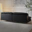 Canapé modulaire noir en similicuir-129021680