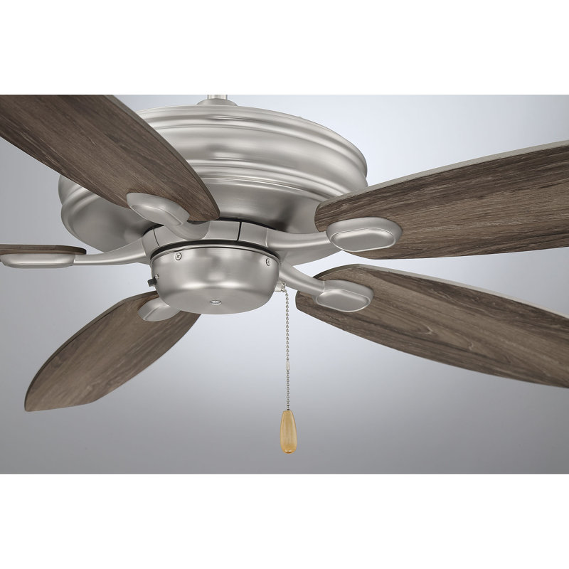 Luyster 52'' Ceiling Fan, Silver/Gray Weathered Oak