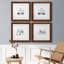 «Bring My Cat», ensemble de 4 impressions sur toile encadrées-687191853-687191848