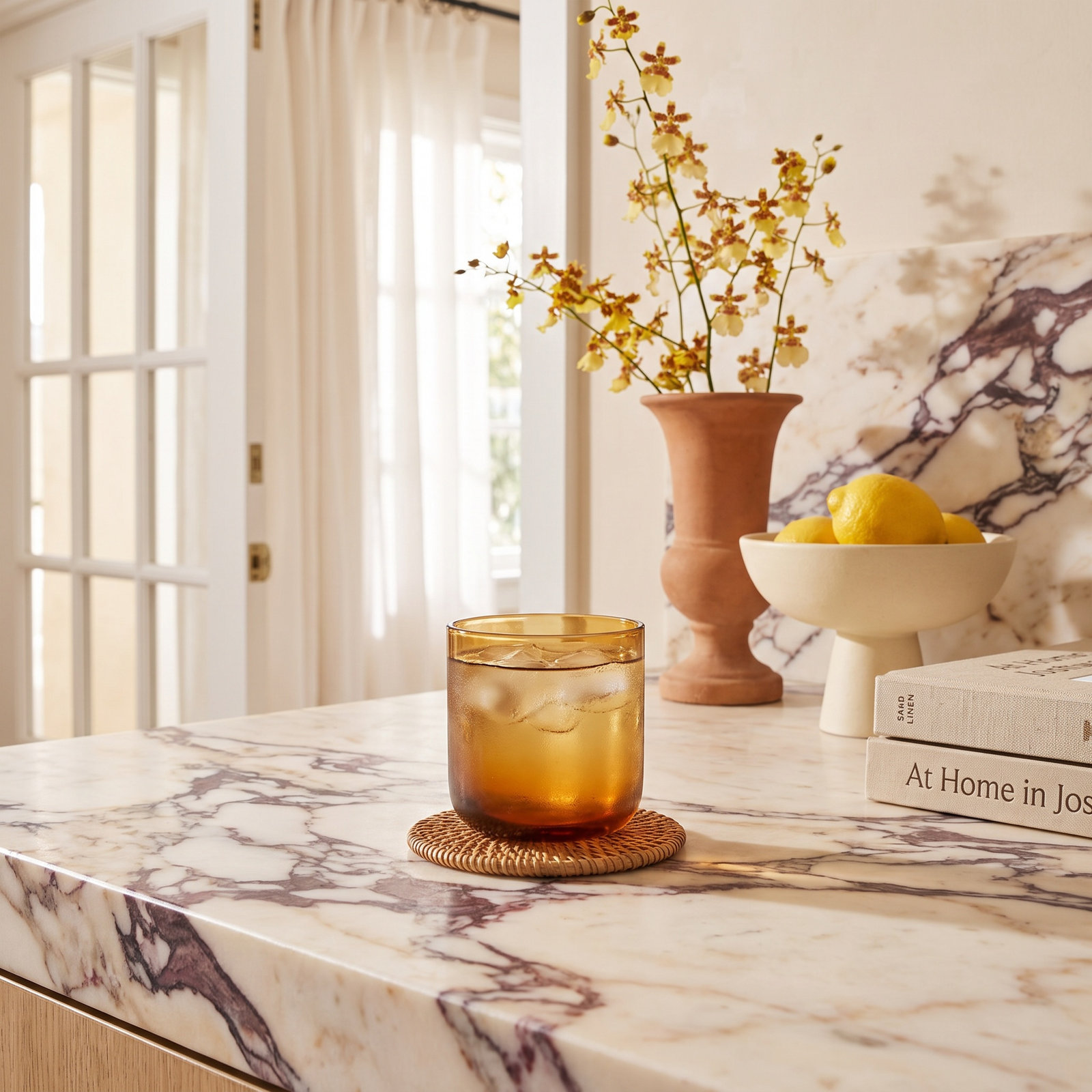 Ande Drinkware Glass, Amber