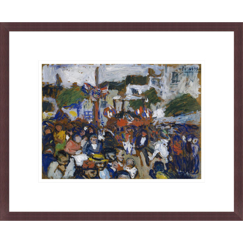 Le Quatorze de juillet (Le quatorze juillet) par Pablo Picasso, impression giclée encadrée, H 13,68 po x l 16,75 po