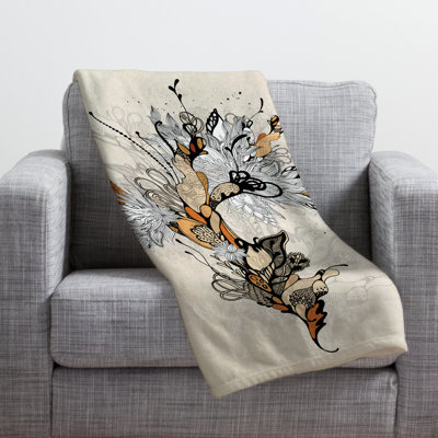 Jeté polaire Floral 1