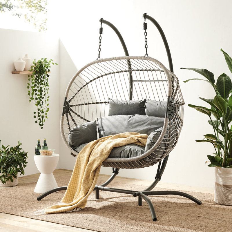 Double Swing Chair with Stand