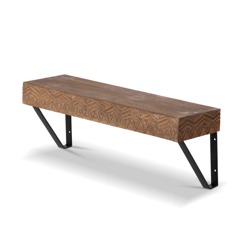 Wall Shelf, Dark Natural Brown, 7.25" H x 20" W x 5.5" D