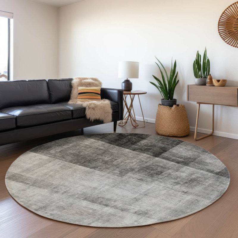  Premium Machine Washable Cerrito AMF568 Rug, Round 8'