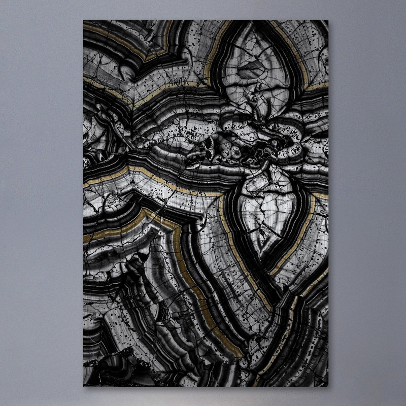 'Layer Fragments' Print on Metal, 45" H x 30" W x 1.5" D