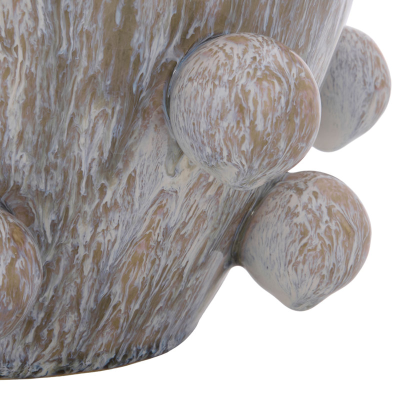 Vase en céramique réactive Clio Orb