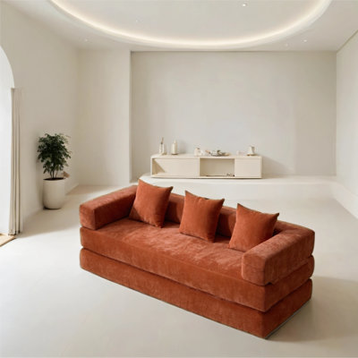 Canapé-lit pliant avec coussins, fauteuil convertible et canapé-lit en mousse à mémoire de forme pliable pour le salon, la chambre d'amis, le bureau personnel, les cabines et les lofts à l'étage